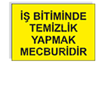 İş güvenliği levhası